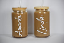 Load image into Gallery viewer, Personalized Iced Coffee Cup 16 or 20oz