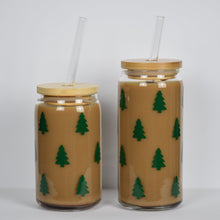 Load image into Gallery viewer, Christmas Trees Iced Coffee Cup 16oz or 20oz