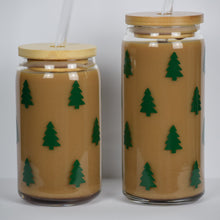 Load image into Gallery viewer, Christmas Trees Iced Coffee Cup 16oz or 20oz