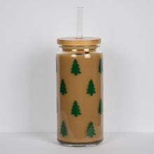 Load image into Gallery viewer, Christmas Trees Iced Coffee Cup 16oz or 20oz