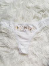Load image into Gallery viewer, Personalized Mrs. Bridal Panties
