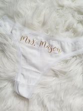 Load image into Gallery viewer, Personalized Mrs. Bridal Panties
