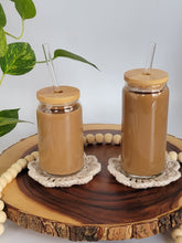 Load image into Gallery viewer, Best Aunt Ever Cold Cup 16oz or 20oz, Cute Iced Coffee Tumbler With Bamboo Lid & Reusable Straw