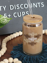 Load image into Gallery viewer, Coffee Coffee Coffee Iced Coffee Cup 16 or 20oz