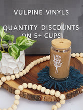 Load image into Gallery viewer, Wildflowers Floral Iced Coffee Cup 16 or 20oz