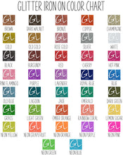 Load image into Gallery viewer, Color chart for text in glitter