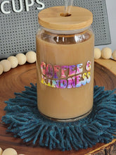 Load image into Gallery viewer, Coffee &amp; Kindness Iced Coffee Cup 16 or 20oz
