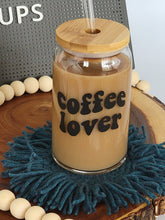 Load image into Gallery viewer, Coffee Lover Iced Coffee Cup 16 or 20oz
