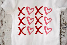 Load image into Gallery viewer, XOXO Heart Valentine&#39;s Day Baby Bodysuit
