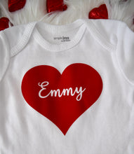 Load image into Gallery viewer, Personalized Valentine&#39;s Baby Baby Bodysuit
