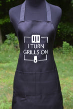 Load image into Gallery viewer, I Turn Grills On Funny Apron
