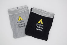 Load image into Gallery viewer, 3 Pack Boxer Briefs, Funny Gift Set for Him, Caution Choking Hazard, Orgasm Donor, 5 Stars Would Bang Again
